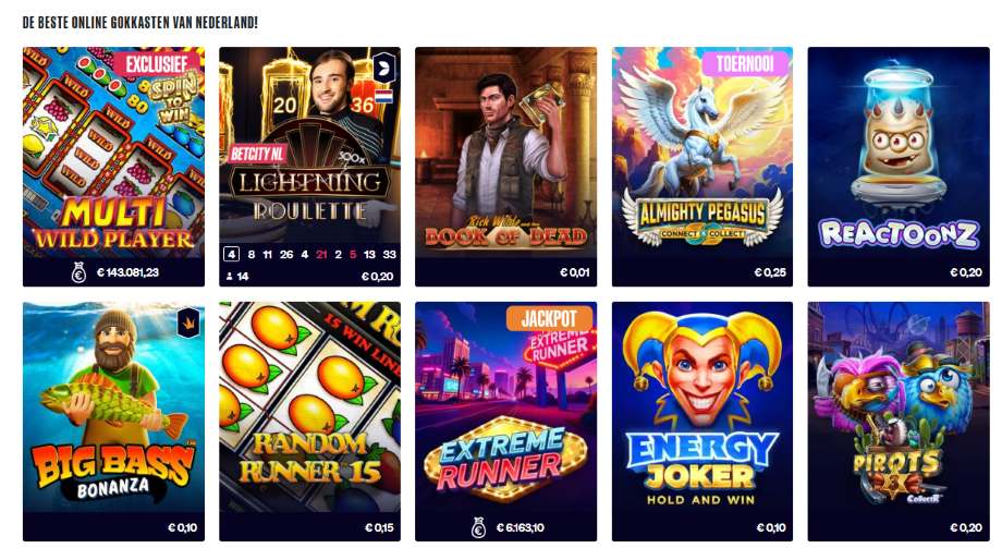 betcity casino spelletjes