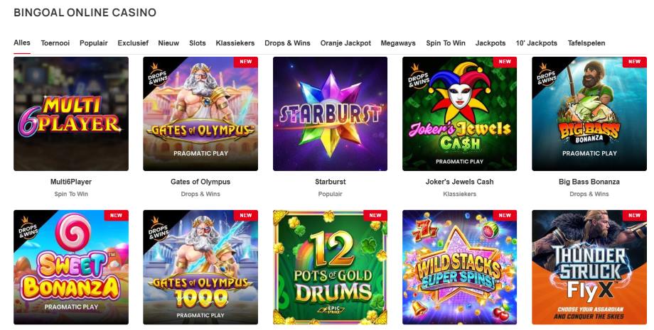 bingoal casino spellen