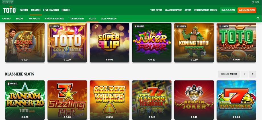 toto casino slots