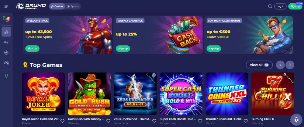 bruno casino review